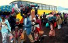 Dòng người tỵ nạn từ Congo qua Uganda - Ảnh: mintpressnews.com