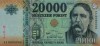 Sau 31-12-2016, chỉ có loại tiền mới 20.000 Forint này được sử dụng