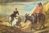 “Don Quijote và Sancho Panza” (1866 hoặc 1868), họa phẩm của Honoré Daumier