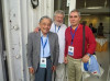 Nhà thơ Nguyễn Hoàng Bảo Việt và hai văn hữu người Hungary tại Đại hội Thế giới Văn bút Quốc tế tại Ourense, Galice, Tây Ban Nha (10-2006)