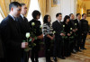Đại diện Hiệp hội Người Việt Nam tại Hungary trong lễ viếng - Ảnh: Ban Công tác Cộng đồng ĐSQ