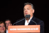 Thủ tướng Orbán Viktor phát biểu mừng chiến thắng của phe cầm quyền. Budapest, đêm 8-4-2018 - Ảnh: Németh Sz. Péter (index.hu)