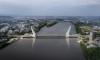 Cây cầu trong tương lai nối hai bờ Buda và Pest - Ảnh: Dernovics Tamás/magyarepitok.hu