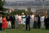 George H. W. Bush trong chuyến công du Budapest năm 1989 - Ảnh: Diana Walker (Time Life Pictures)