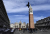 Quảng trường trung tâm phố cổ Venice - Ảnh: Miguel Medina (AFP)