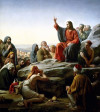 “Bài giảng trên núi” với cách thể hiện của họa sĩ Carl Bloch (1834-1890). “Kinh Lạy Cha” là một phần của bài giảng này