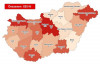 “Bản đồ lây nhiễm” Covid-19 trên toàn nước Hung (cho tới sáng 1-4-2020)