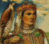 Nữ thủ lĩnh Emese, “mẫu hậu” của người Hung cổ - Tranh của László Gyula