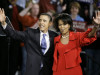 Vợ chồng Obama khi chiến dịch tranh cử chấm dứt năm 2008 - Ảnh: M. Spencer Green (AP)