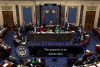 Vị cựu tổng thống được trắng án do không đủ số phiếu hai phần ba trong Thượng viện Hoa Kỳ - Ảnh chụp màn hình (Reuters)