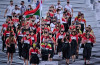 Đoàn thể thao Hungary tại lễ khai mạc Thế vận hội Tokyo 2020 - Ảnh: Ben Stansall (AFP)