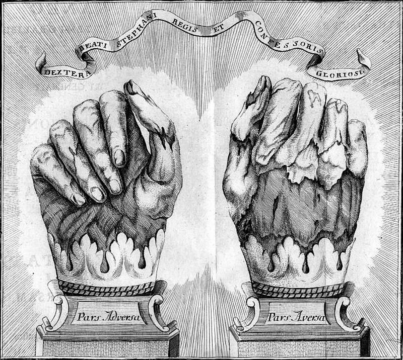Bàn tay phải thiêng liêng của vị vua lập quốc - Tranh cổ