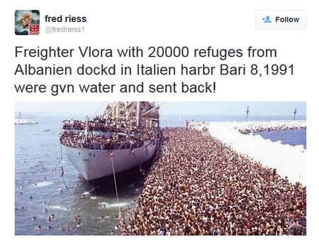 Một tấm ảnh bị gán cho người tỵ nạn Bắc Phi một cách bịa đặt