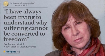 Svetlana Alexievich, Nobel Văn chương 2015