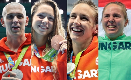 Những gương mặt rạng rỡ của thể thao Hungary - Ảnh: index.hu