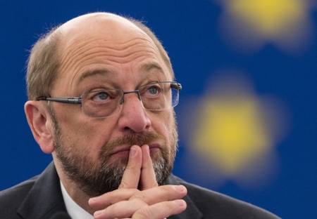 Ông Martin Schulz, Chủ tịch Nghị viện Châu Âu trước thử thách mới - Ảnh: Patrick Seeger (EPA)