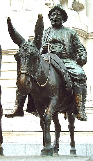 Sancho Panza - tượng đài ở Madrid