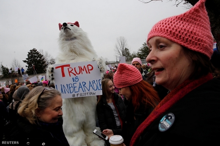 Nửa triệu phụ nữ xuống đường phản đối Donald Trump - Ảnh: Jonathan Ernst (Reuters)