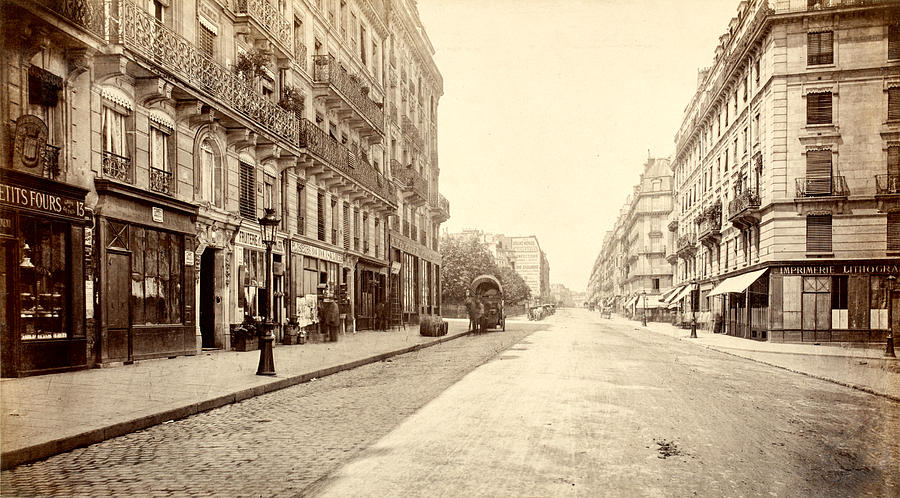 Đại lộ Saint-Michel (Paris, 1877) - Ảnh tư liệu