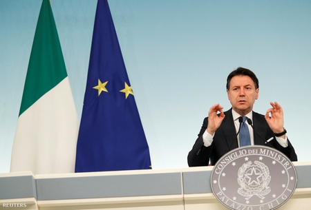 Thủ tướng Ý Giuseppe Conte với lời tuyên bố chưa từng có tiền lệ - Ảnh: Fotó: Remo Casilli (Reuters)