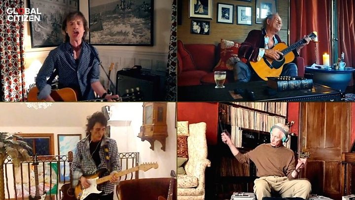 “Tứ quái” của ban nhạc huyền thoại “The Rolling Stones” - Ảnh chụp màn hình