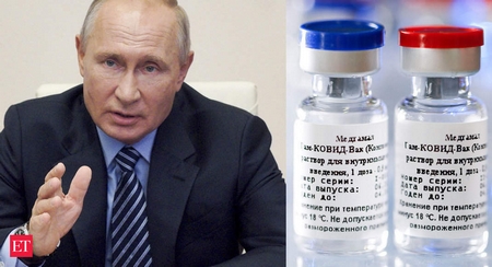 Tổng thống Nga Vladimir Putin công bố Sputnik V, loại vaccine đầu tiên trên thế giới có tác dụng ngừa virus SARS-CoV-2 - Ảnh: AP