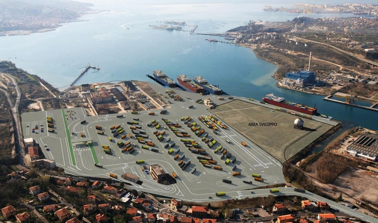 Thiết kế trực quan của cảng Trieste, cánh cửa mở ra biển cho Hungary