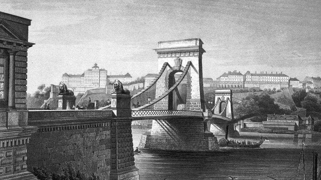 Cầu Xích - khởi xây ngày 28/7/1840, khánh thành ngày 20/11/1849, dài 380m, rộng 14,8m - là một trong những công trình xây dựng tuyệt vời nhất của Châu Âu vào thời đó - Ảnh tư liệu