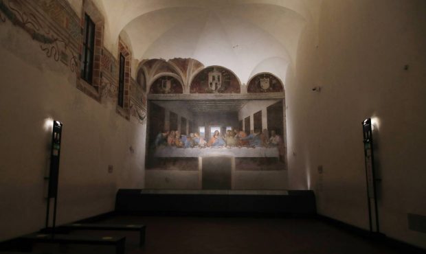 Trai phòng của tu viện của Dòng Đa Minh (Dòng Anh Em Giảng Thuyết - Ordo Praedicatorum), nơi tọa lạc bích họa “Bữa tối cuối cùng” - Ảnh: Antonio Calanni (AFP)