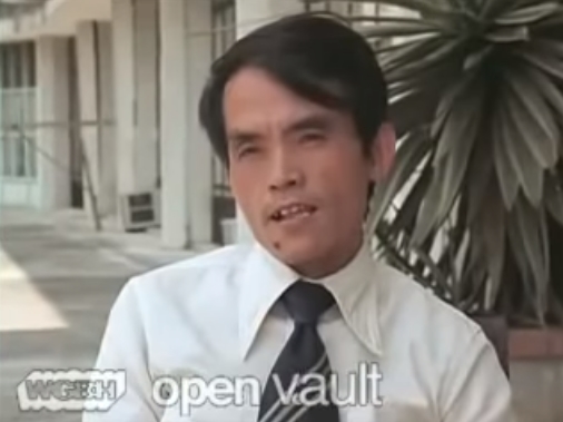 Hoàng Phủ Ngọc Tường trả lời phỏng vấn trong bộ phim tư liệu “Việt Nam, thiên lịch sử truyền hình” (Vietnam: A Television History, 1983) về Thảm sát Mậu Thân. Về sau, ông thú nhận: “Chỉ vài năm sau tôi đã nhận ra sai lầm của mình” - Ảnh chụp màn hình