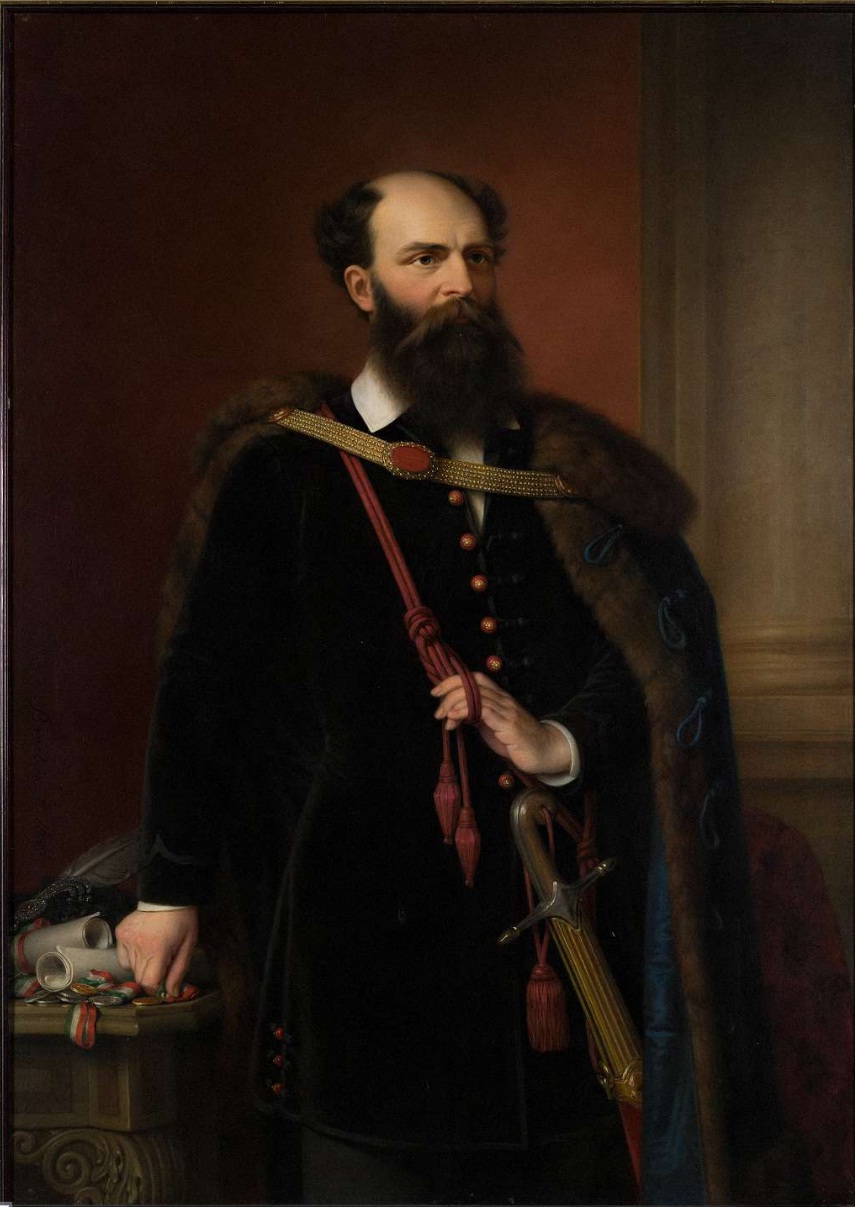 Thủ tướng đầu tiên của Vương quốc Hungary Batthyány Lajos (1807-1849) dưới nét vẽ của danh họa Barabás Miklós