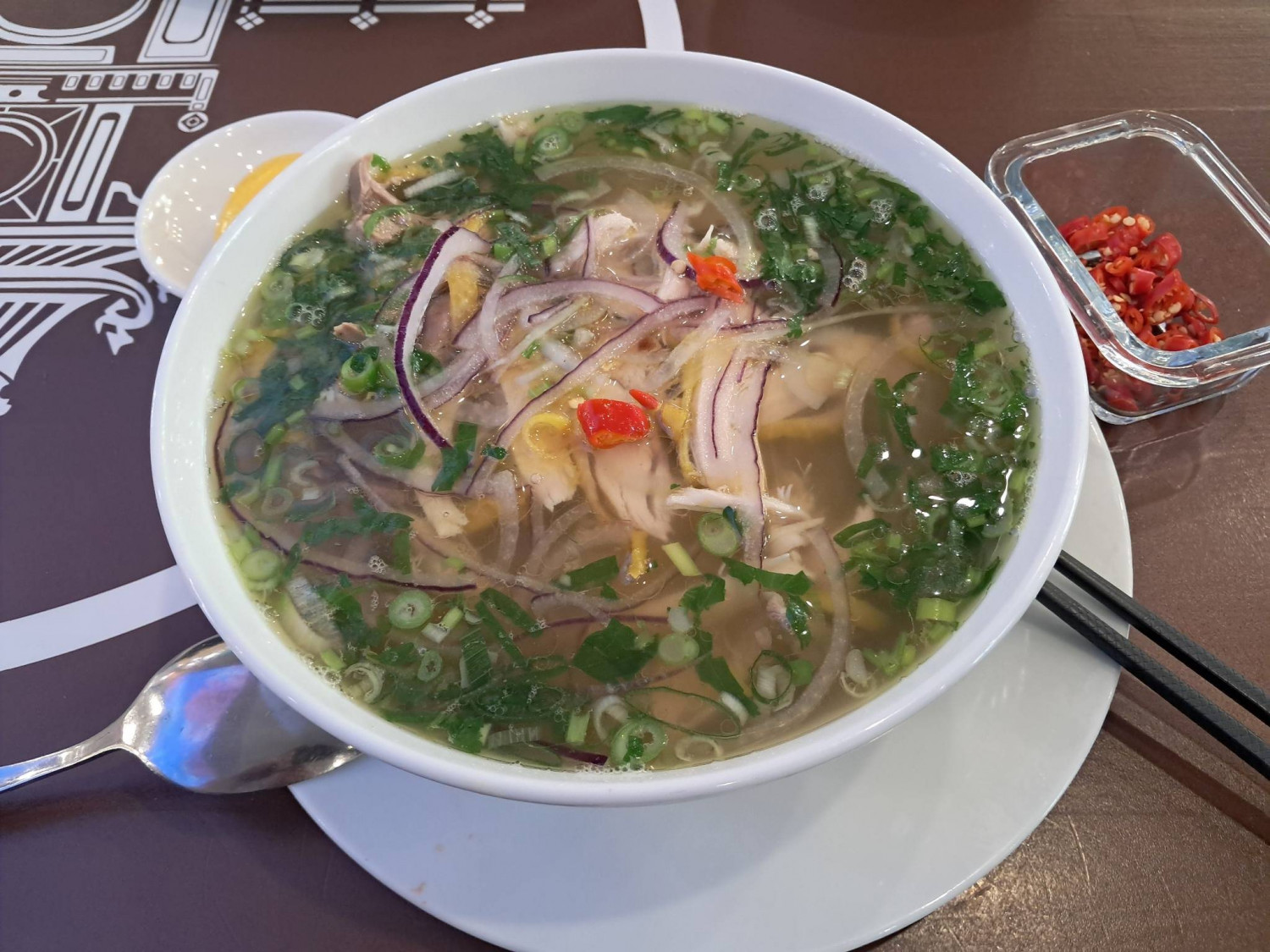 Phở Việt ở nhà hàng Kinh Đô (Chợ Sapa, Praha) - Ảnh: FB Cường Nguyễn